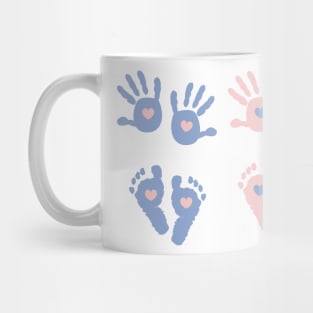 Baby hand and foot print Mug